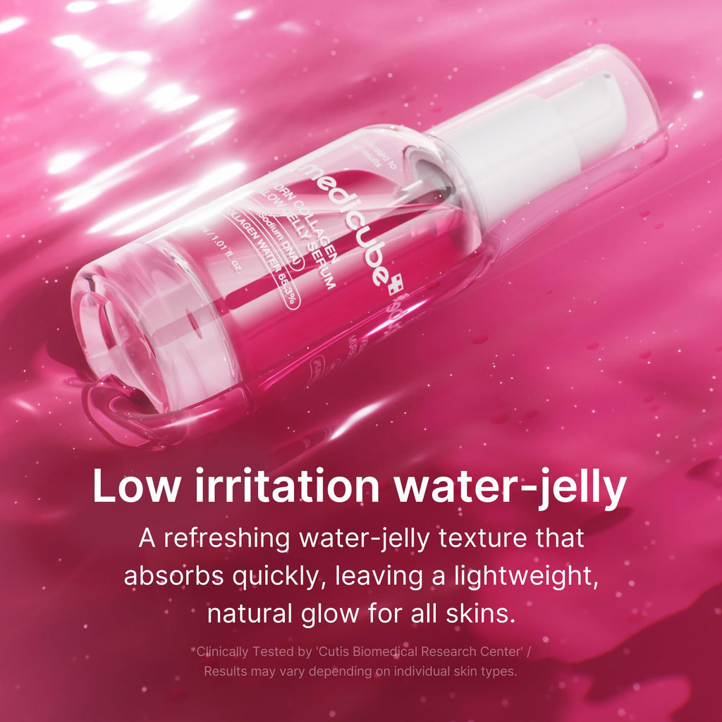 Medicube PDRN Pink Collagen Glow Jelly Serum | Lightweight Water-Jelly for Radiant, Plump Skin