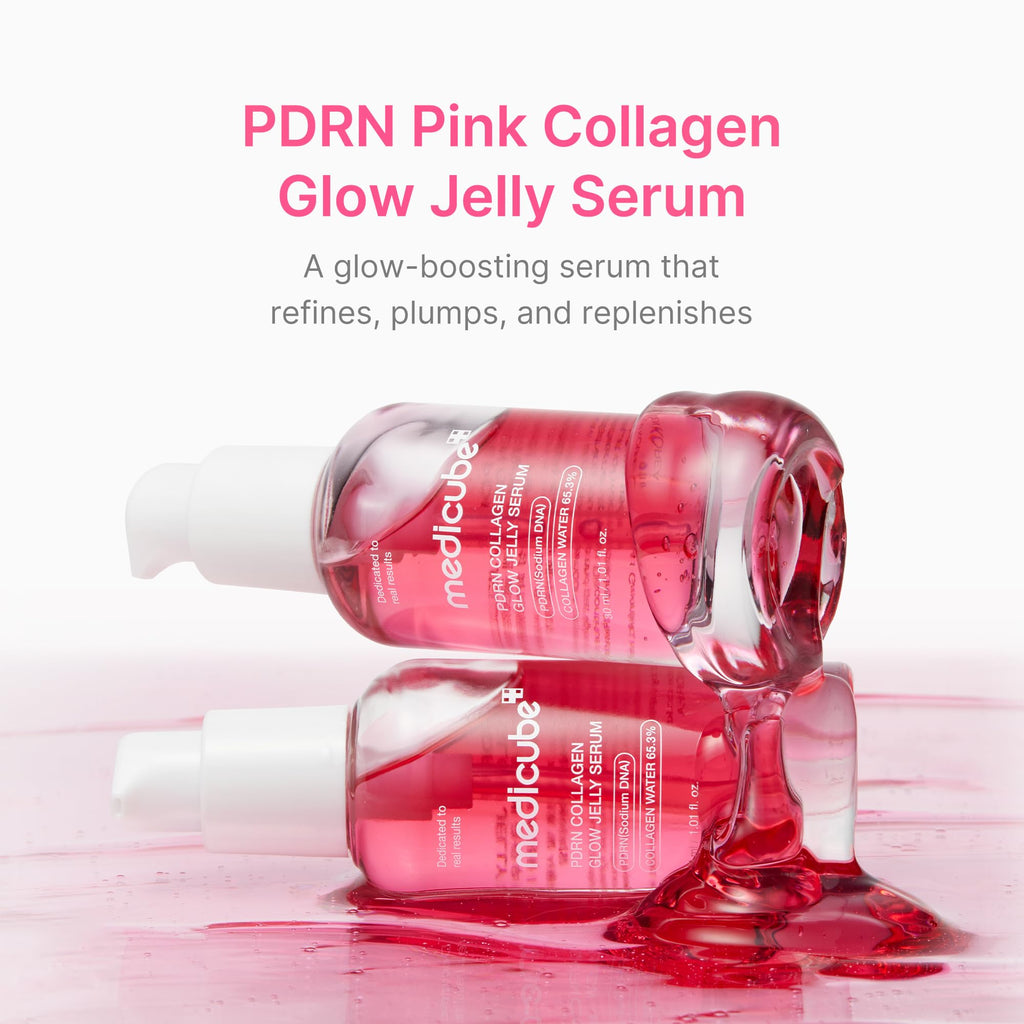 Medicube PDRN Pink Collagen Glow Jelly Serum | Lightweight Water-Jelly for Radiant, Plump Skin
