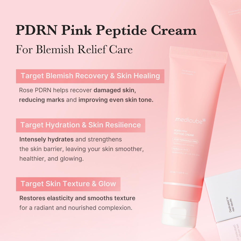 Medicube PDRN Pink Hyaluronic Moisturizing Cream | Hydration, Glow & Barrier Support | 50ml