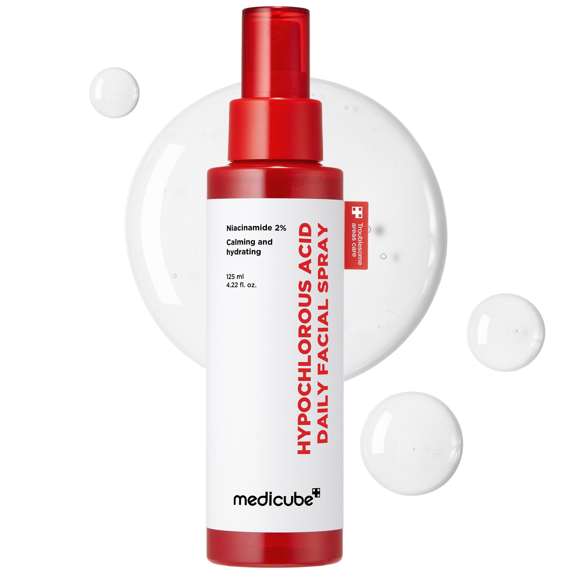 Medicube Power Soothing Spray – Hypochlorous Acid Facial Mist for All Skin Types | Post-Sun Care 4.22 fl oz