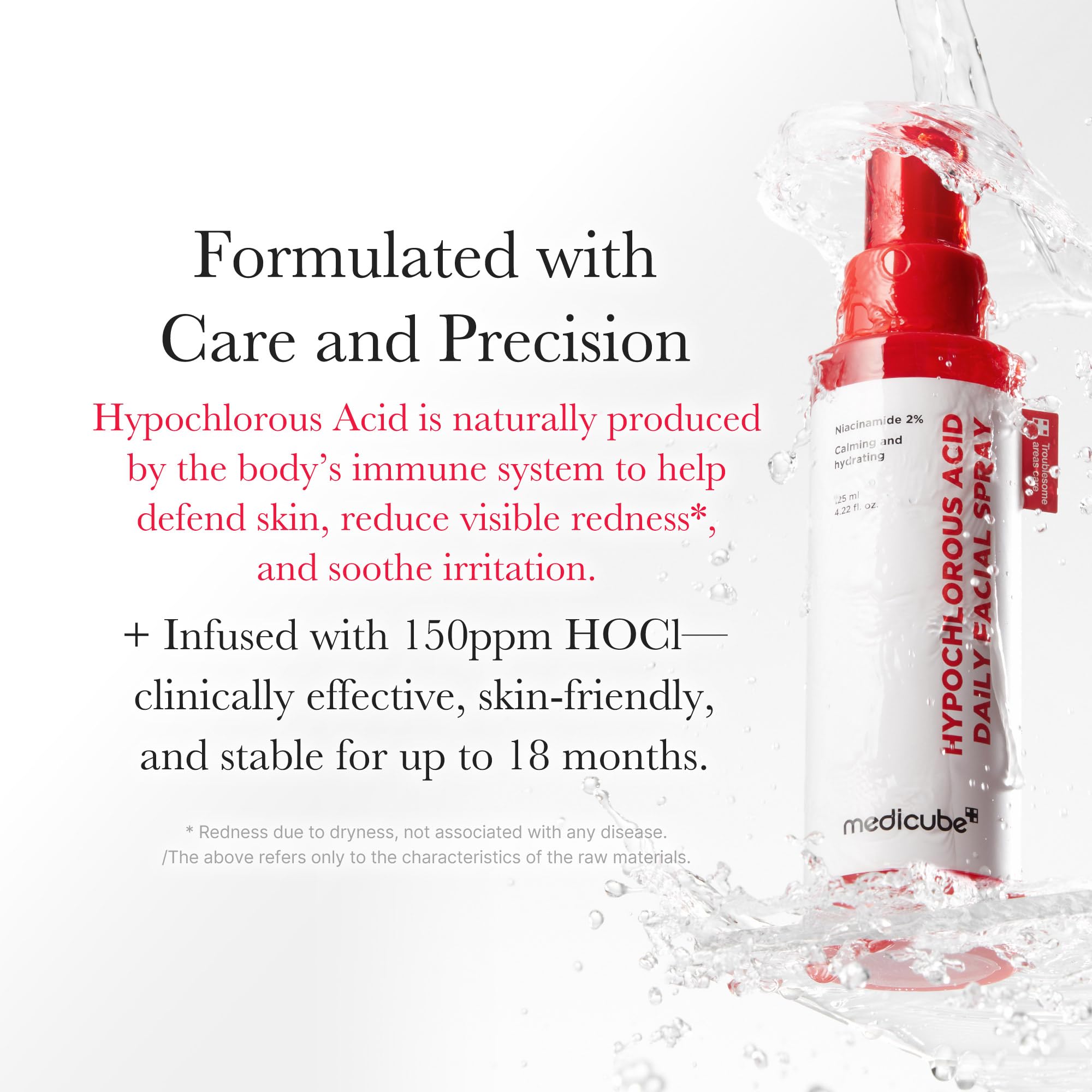 Medicube Power Soothing Spray – Hypochlorous Acid Facial Mist for All Skin Types | Post-Sun Care 4.22 fl oz