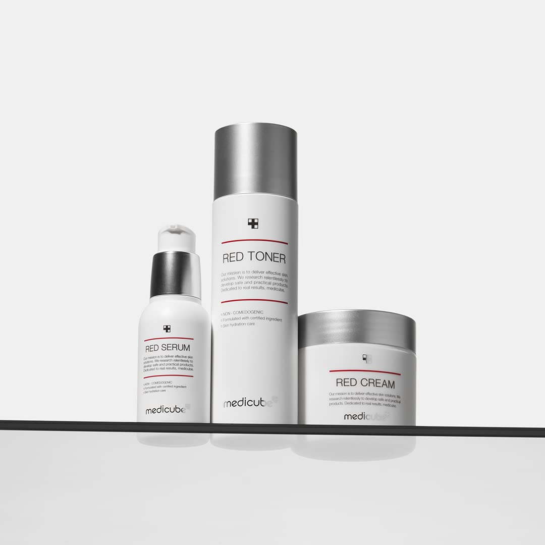 Medicube Red Toner 2.0 – Low-Irritation Toner for Acne-Prone Skin with BHA, Niacinamide & Adenosine