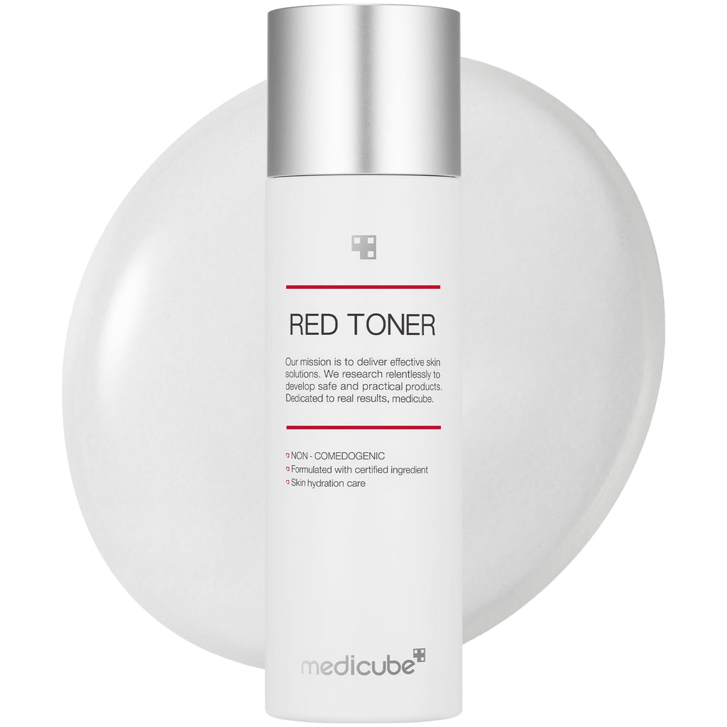 Medicube Red Toner 2.0 – Low-Irritation Toner for Acne-Prone Skin with BHA, Niacinamide & Adenosine