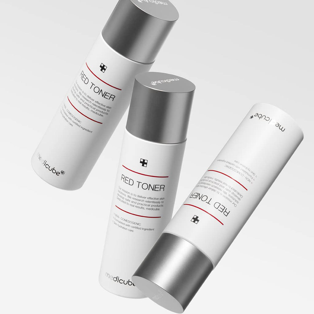 Medicube Red Toner 2.0 – Low-Irritation Toner for Acne-Prone Skin with BHA, Niacinamide & Adenosine