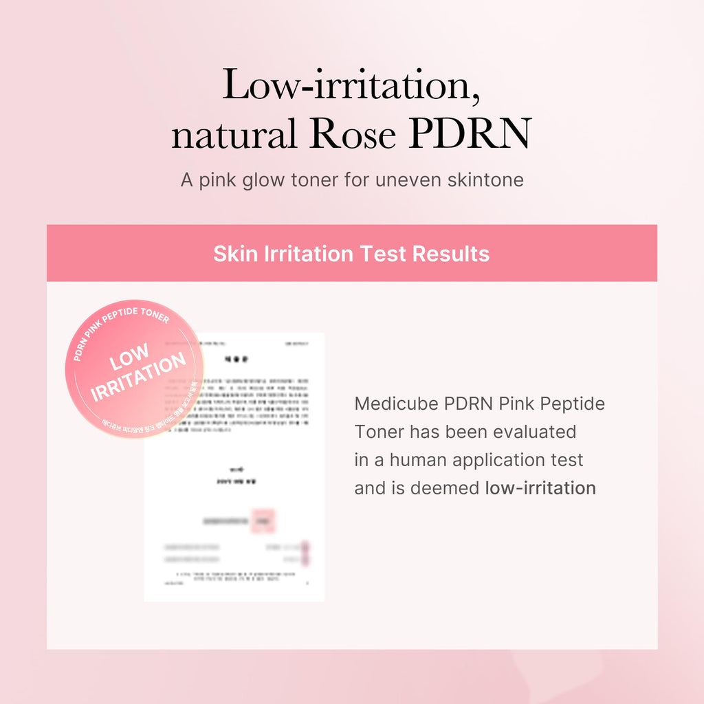 medicube PDRN Toner Rose – Lightweight Rose PDRN Peptide Toner for Radiant, Even Skin Tone | Korean Skincare