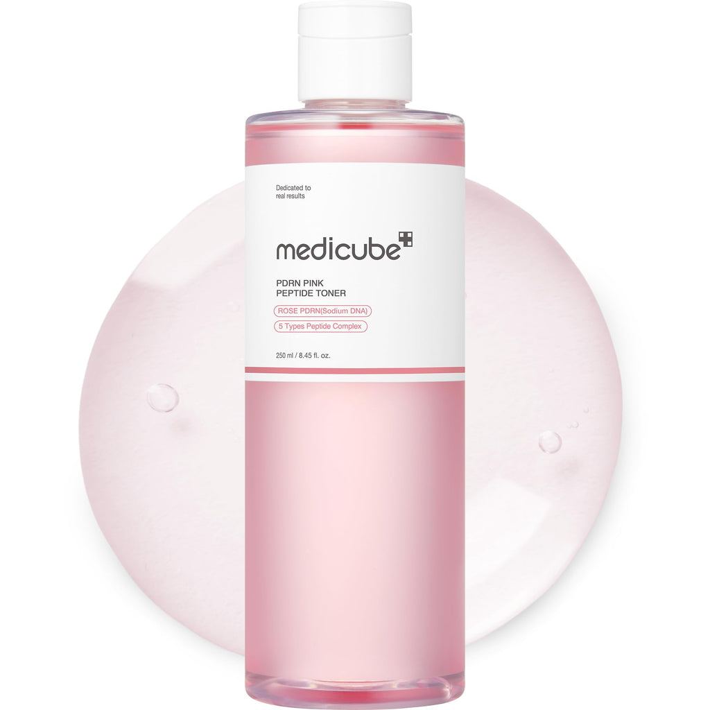 medicube PDRN Toner Rose – Lightweight Rose PDRN Peptide Toner for Radiant, Even Skin Tone | Korean Skincare