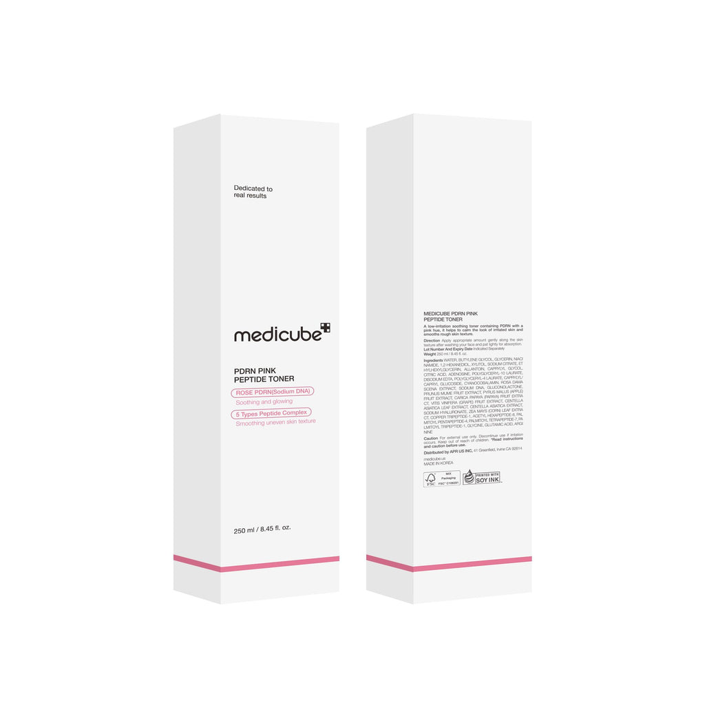 medicube PDRN Toner Rose – Lightweight Rose PDRN Peptide Toner for Radiant, Even Skin Tone | Korean Skincare