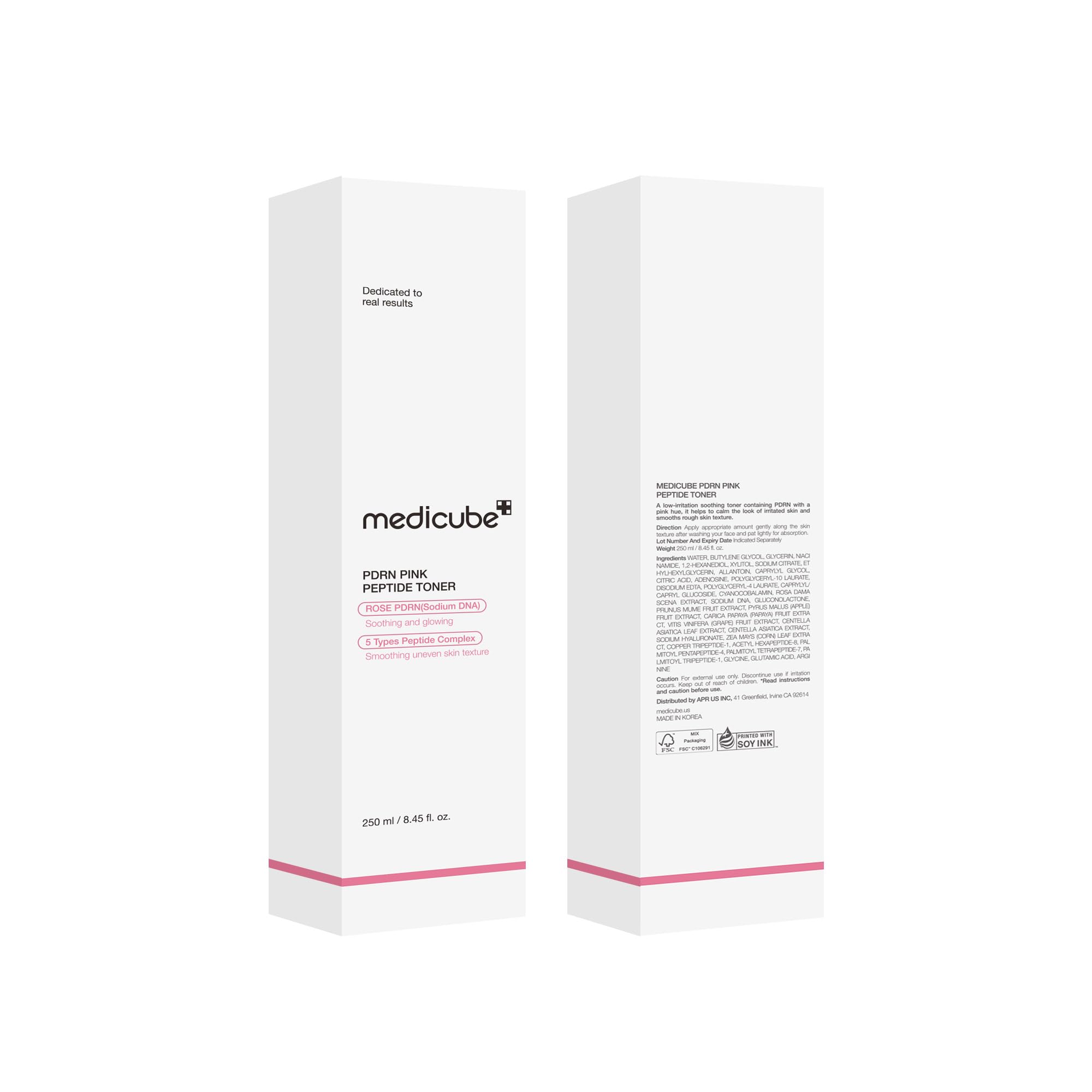 medicube PDRN Toner Rose – Lightweight Rose PDRN Peptide Toner for Radiant, Even Skin Tone | Korean Skincare