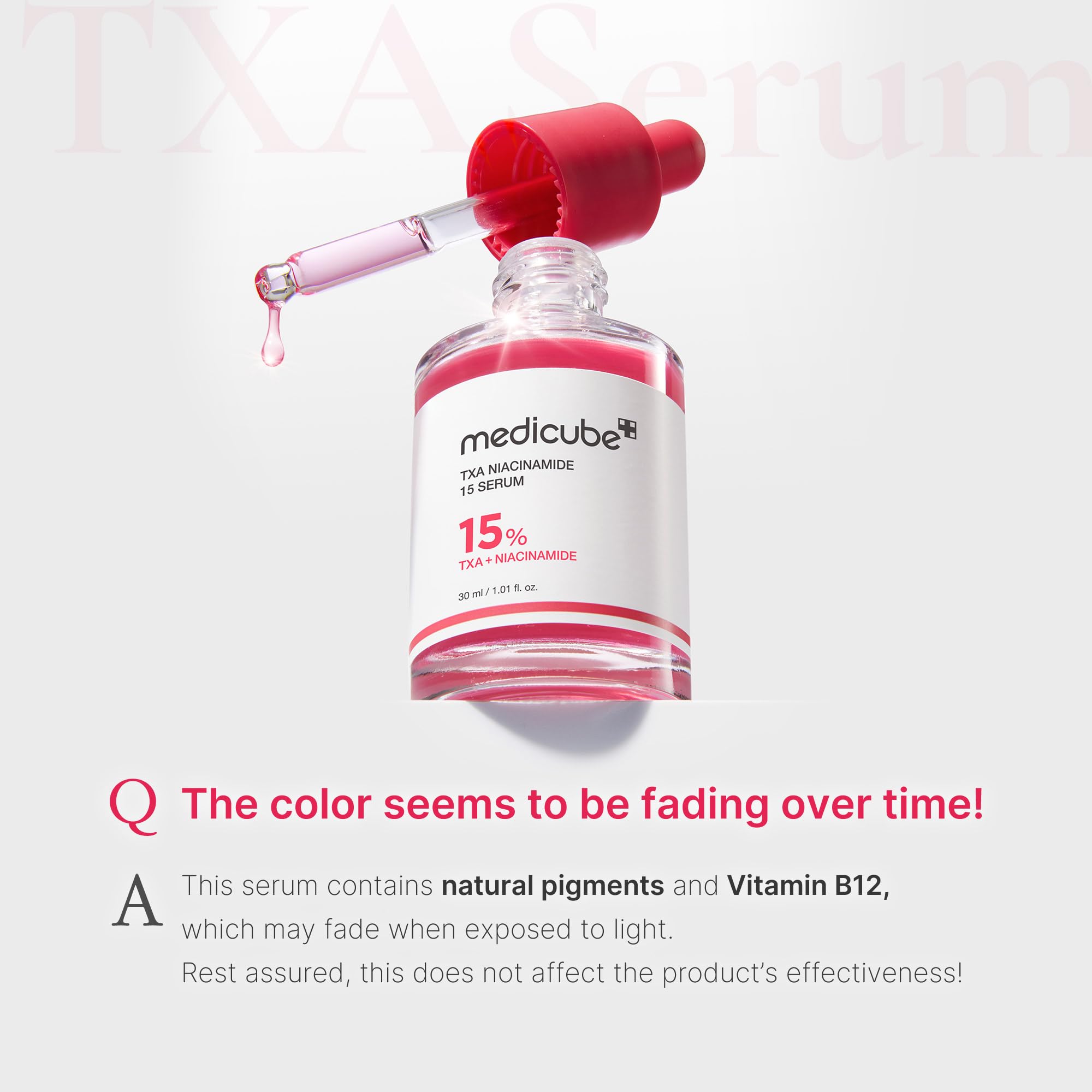 medicube TXA+Niacinamide 15% Glow Serum | After-Spot Care, Even Tone & Hydration | 1.01 fl oz