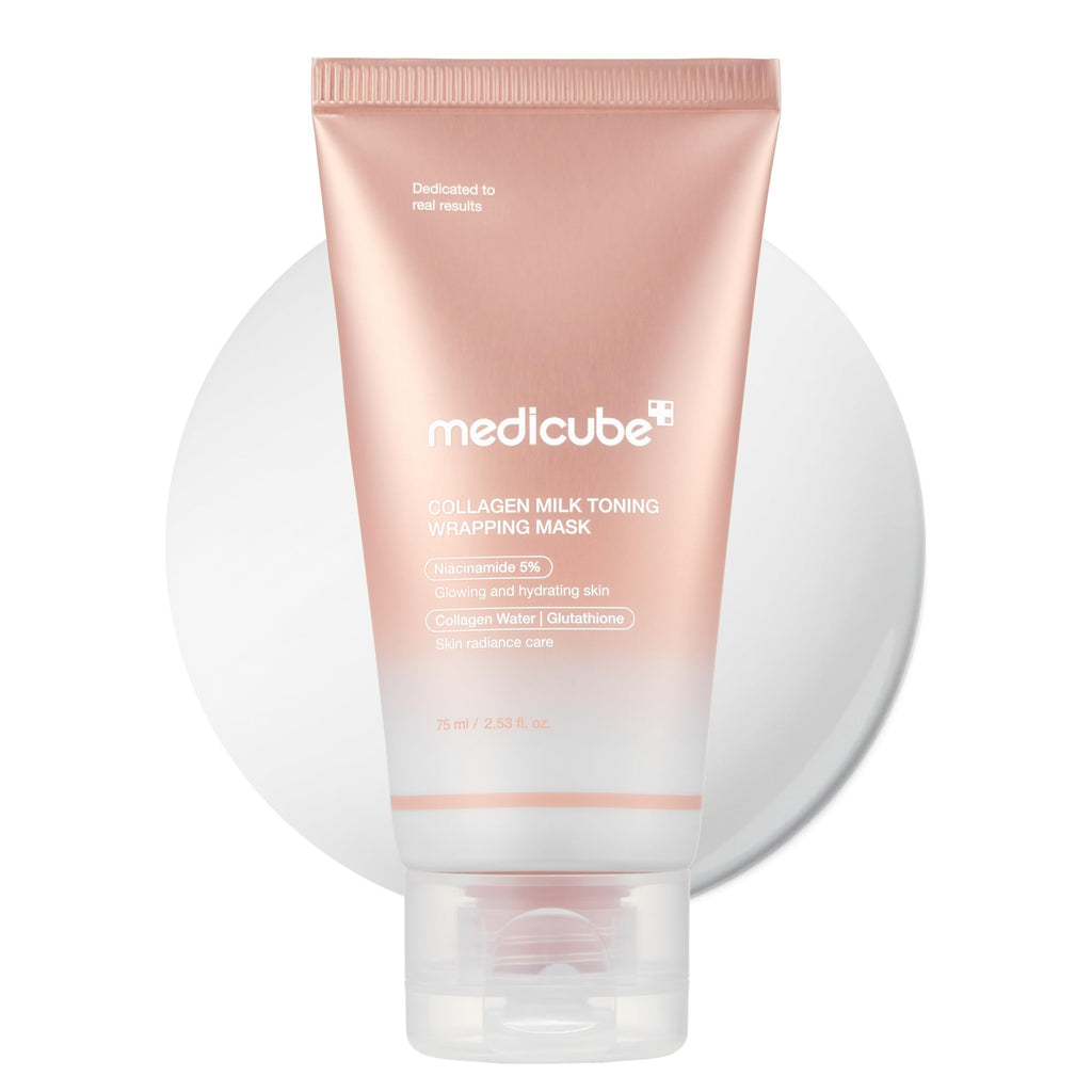 Medicube Wrapping Mask Collagen Peel Off – Milky Glow, Glutathione & Niacinamide, 2.53 oz