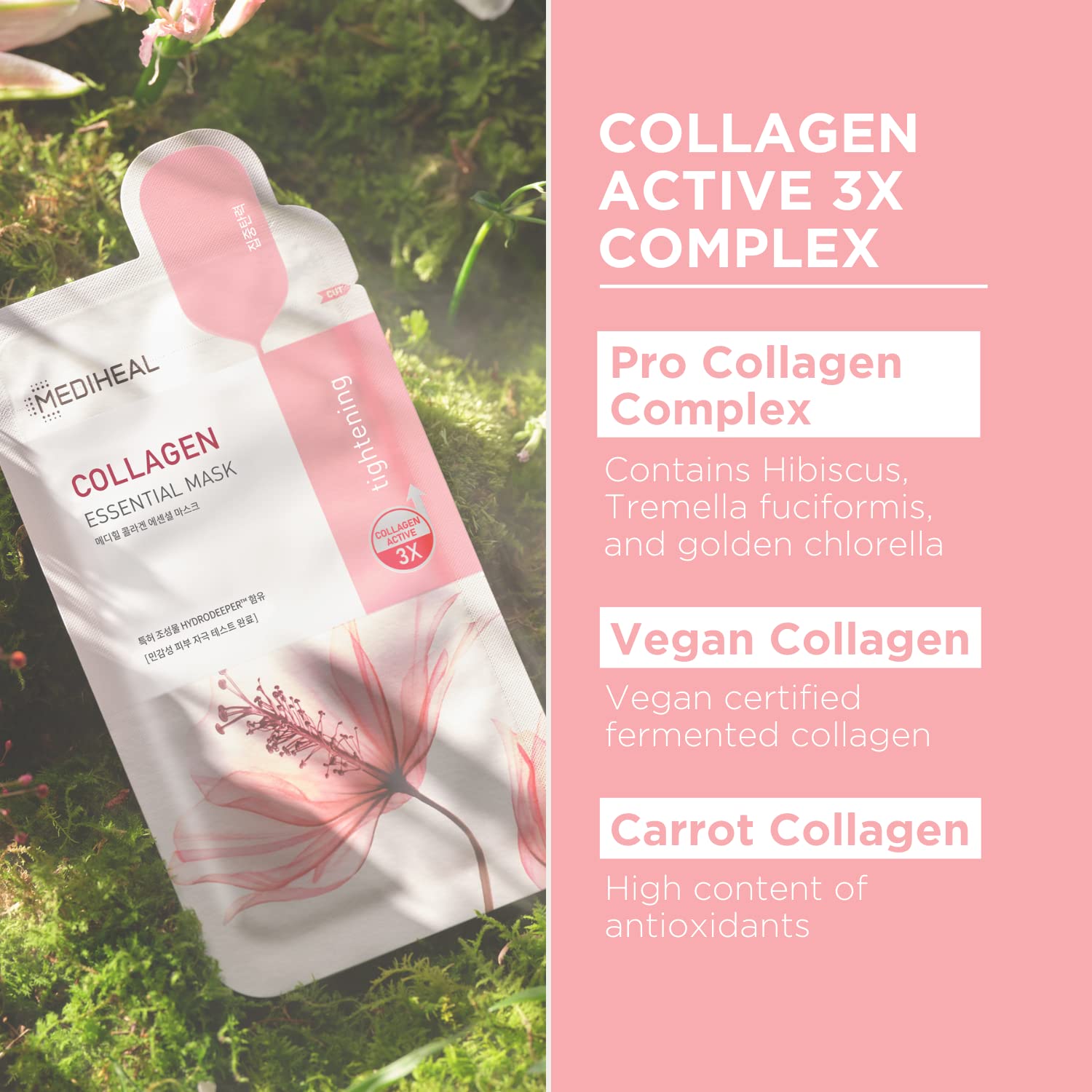 Mediheal Collagen Essential Sheet Mask – Lift & Firm 30-Count Value Set
