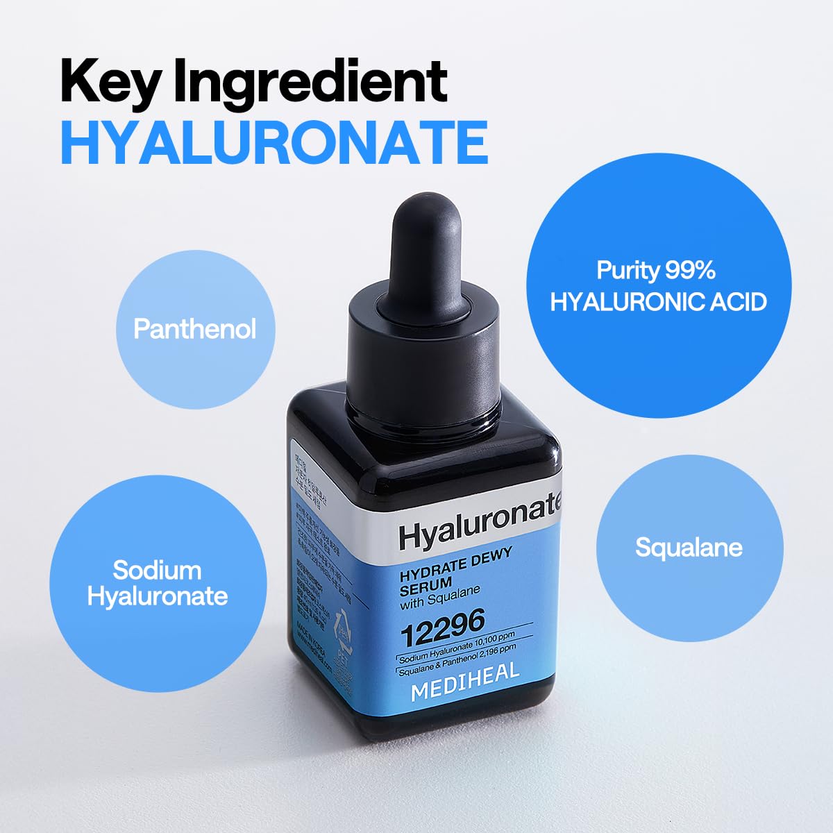Mediheal Hyaluronate Hydrate Dewy Serum 1.35 fl oz – Lasting Hydration & Glass-Skin Glow