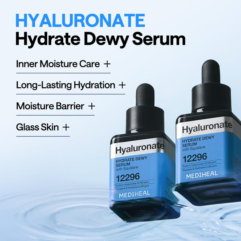 Mediheal Hyaluronate Hydrate Dewy Serum 1.35 fl oz – Lasting Hydration & Glass-Skin Glow