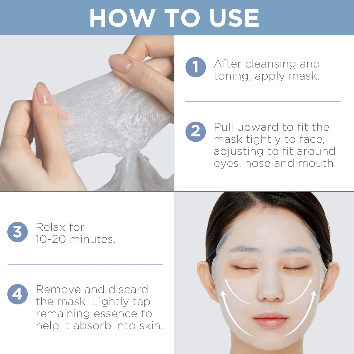 Mediheal Hyaluronate Watermide Essential Mask | HYALU ACTIVE 3X Hydration for All Skin Types | 10 Count
