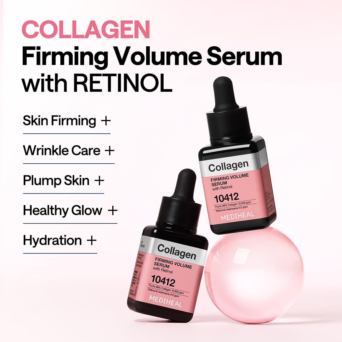Mediheal Collagen Firming Serum with Retinol – Korean Glass Skin & Hydration