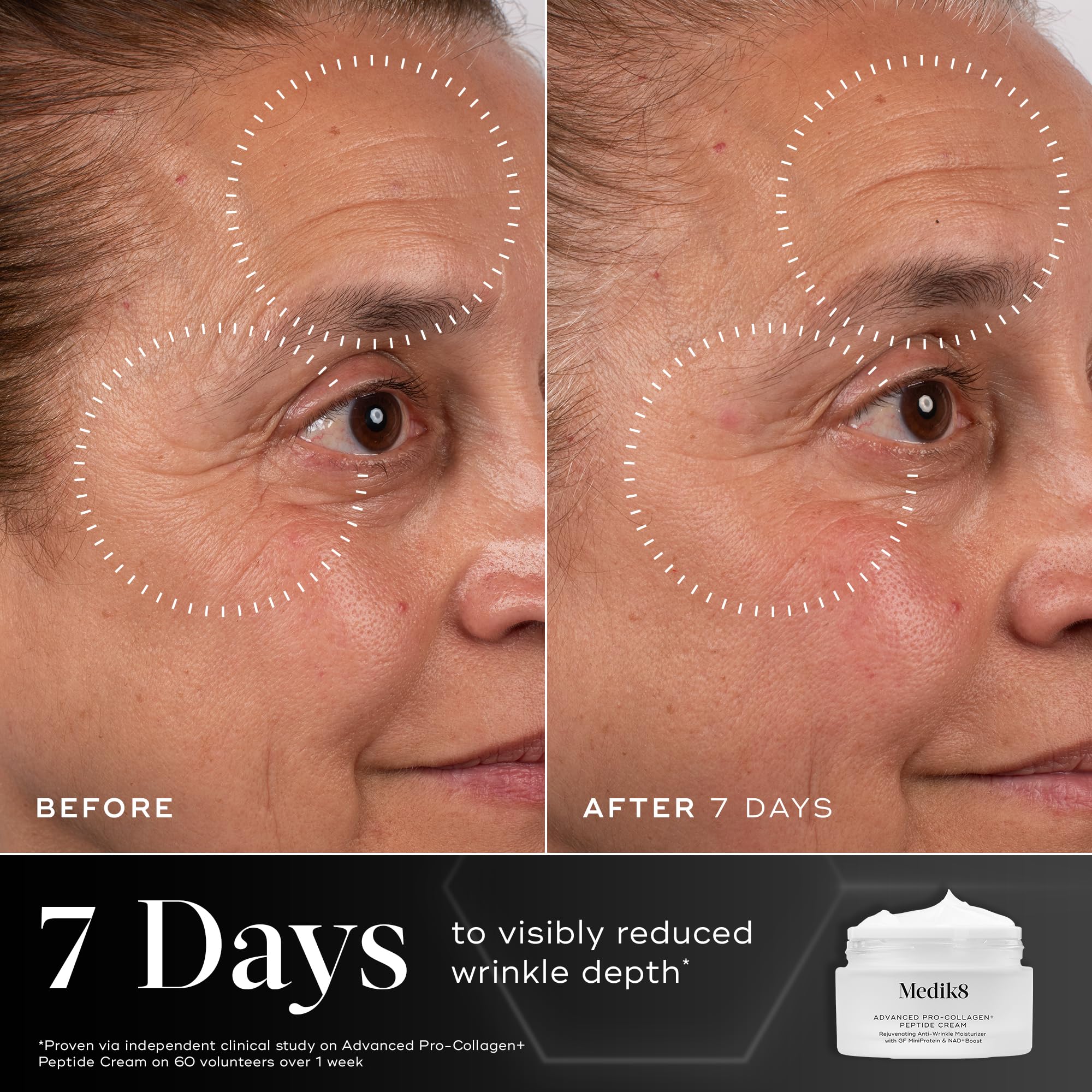 Medik8 Advanced Pro Collagen Peptide Cream – Daily Moisturizer for Dry Skin, Lifting & Firming