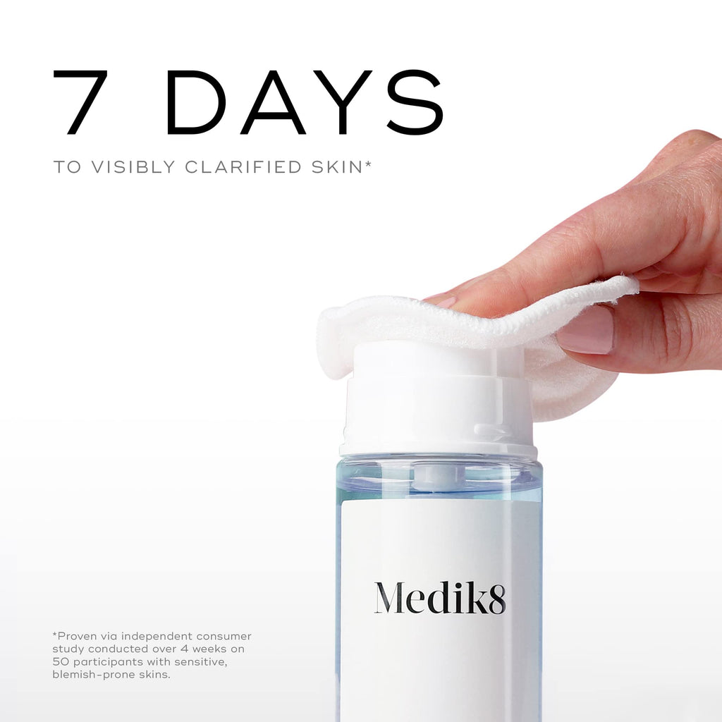 Medik8 Press and Clear — Clarifying Facial Tonic with Gentle-Release Salicylic Acid (5 oz)