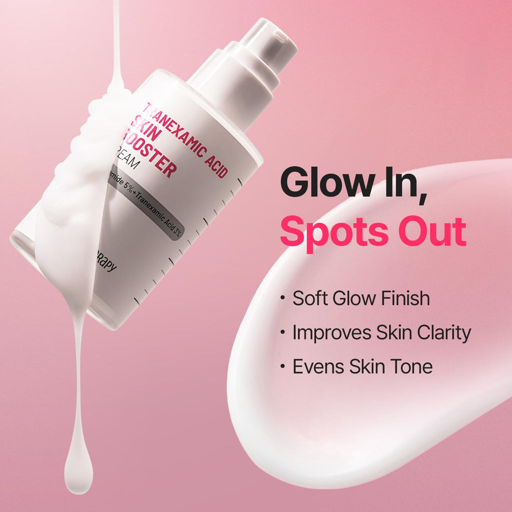 MEDITHERAPY Tranexamic Acid Skin Booster Cream – 5% Niacinamide & 3% TXA (3.4 fl oz) | Korean Skincare for Clearer, More Even Tone