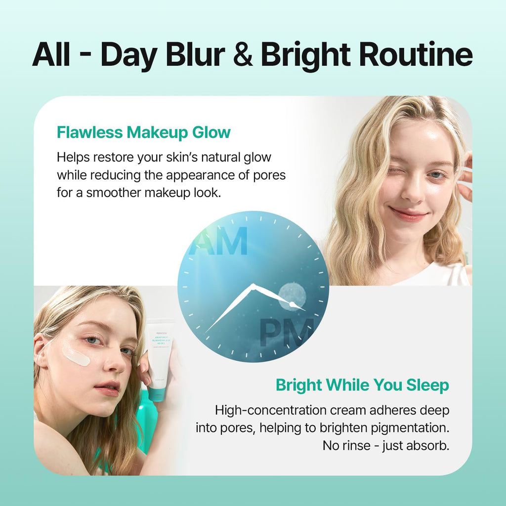 MEDITHERAPY Porethera Real Bifida Blur Cream | Korean Face Moisturizer & Pore Minimizer 1.69 fl oz