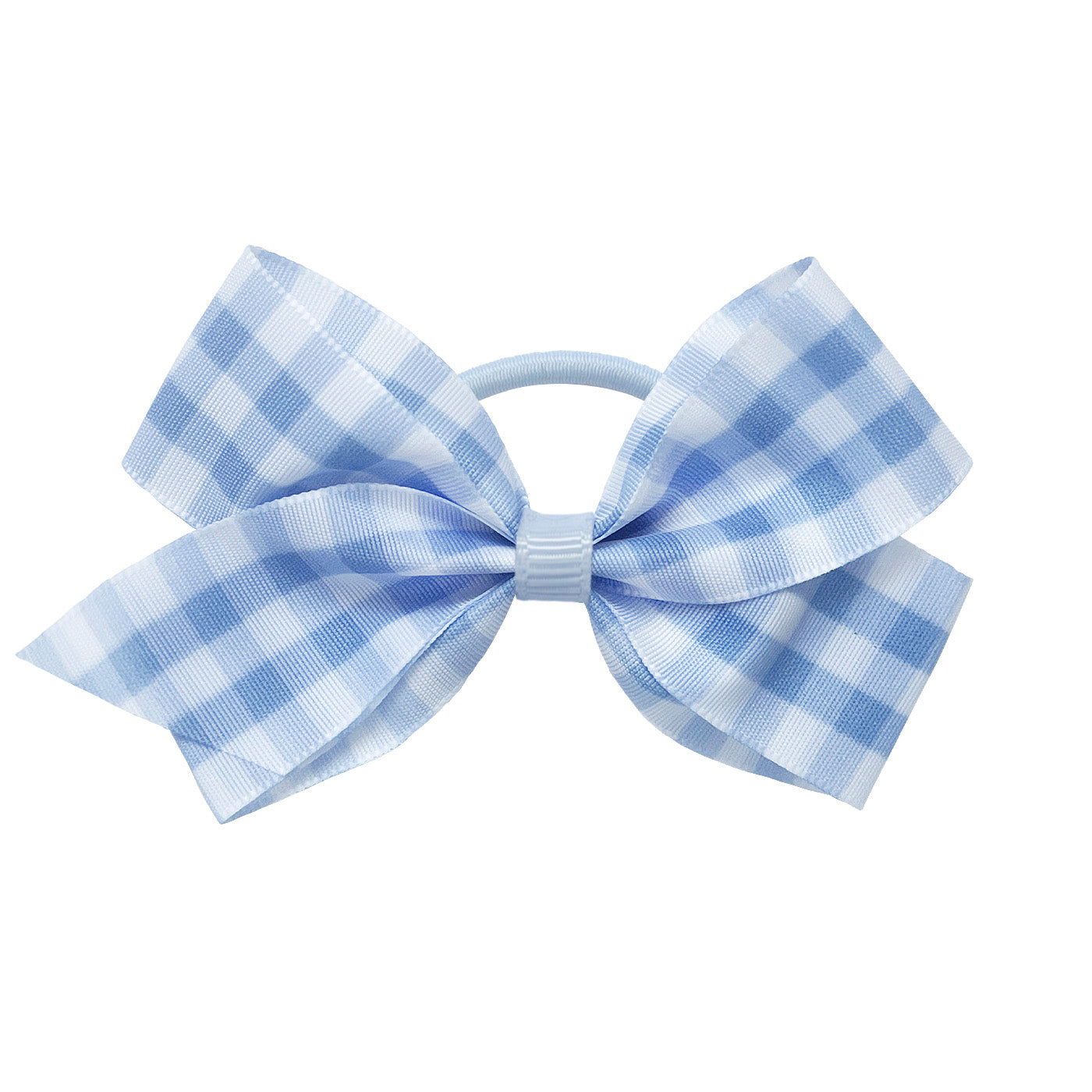 Medium Bluebell Gingham Hair Elastic