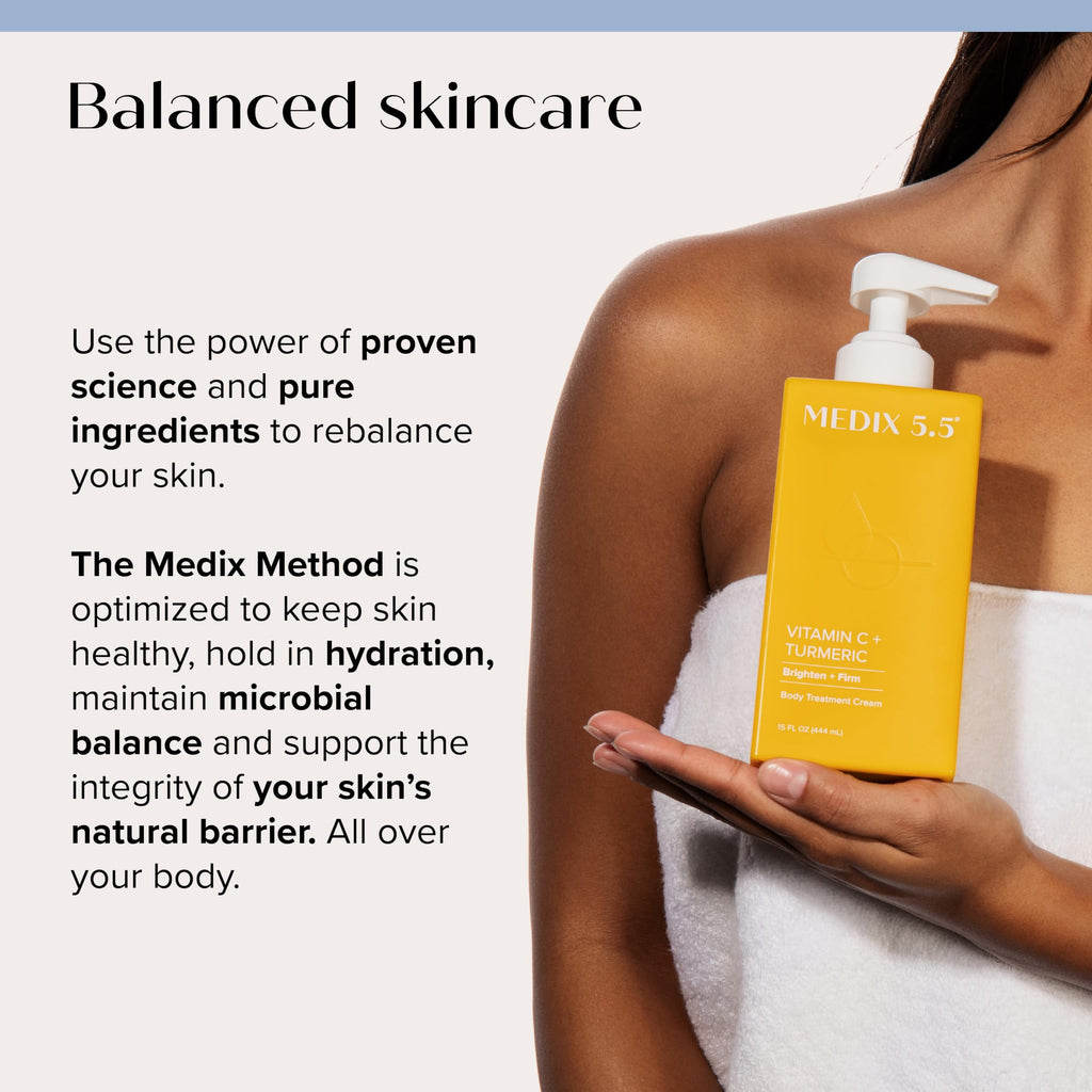 Medix 5.5 Brightening Vitamin C Cream + Coconut Oil Moisturizer Set – 2pc Body & Face Lotion