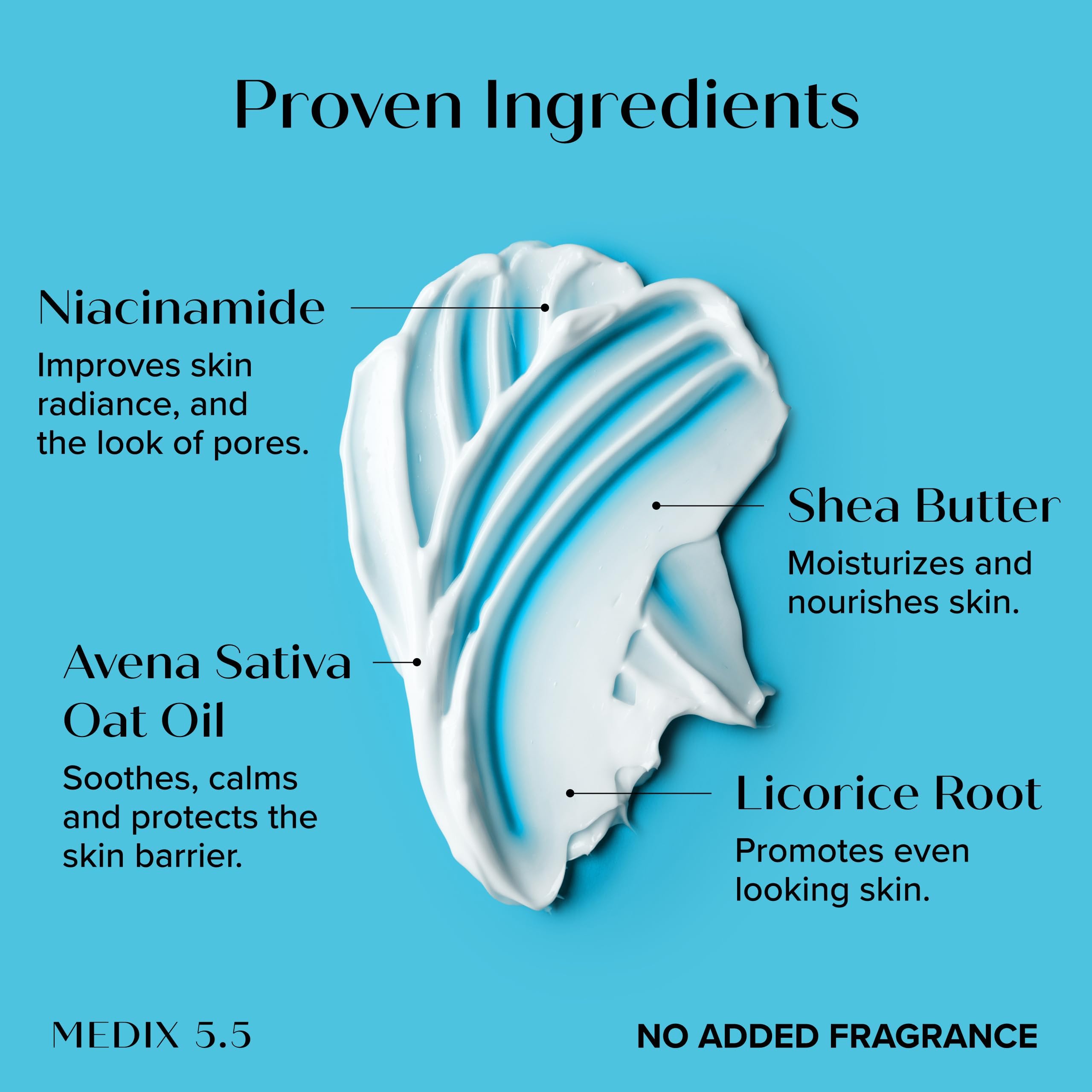 Medix 5.5 Fragrance Free Niacinamide Face Moisturizer + Shea Butter Cream – 15 Fl Oz