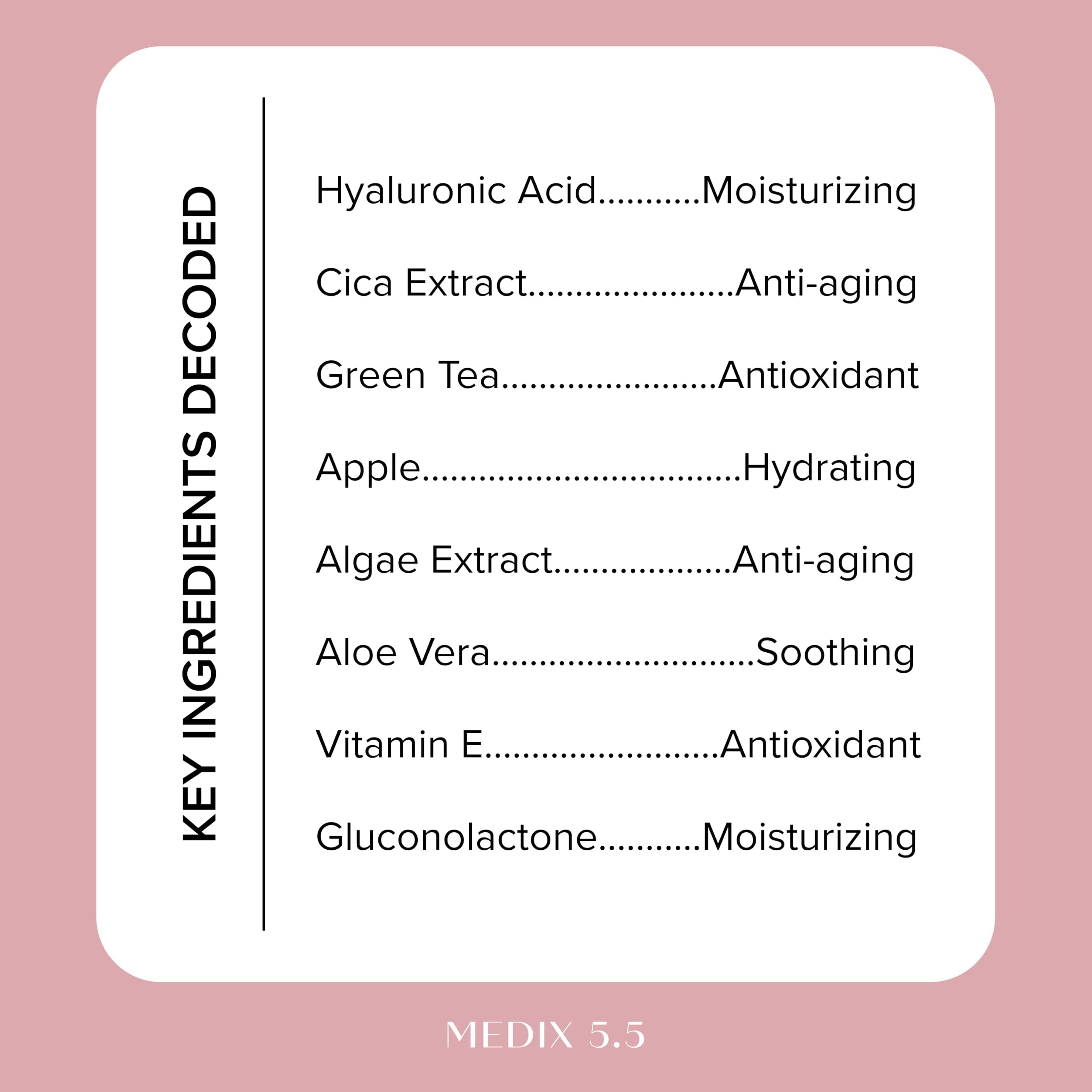 Medix 5.5 3% Hyaluronic Acid Hydrating Gel Booster – Dry Skin, 2-Pack