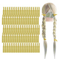 MEEDEE Gold Elastic Hair Ties Pack – 100 No-Crease Ponytail Holders