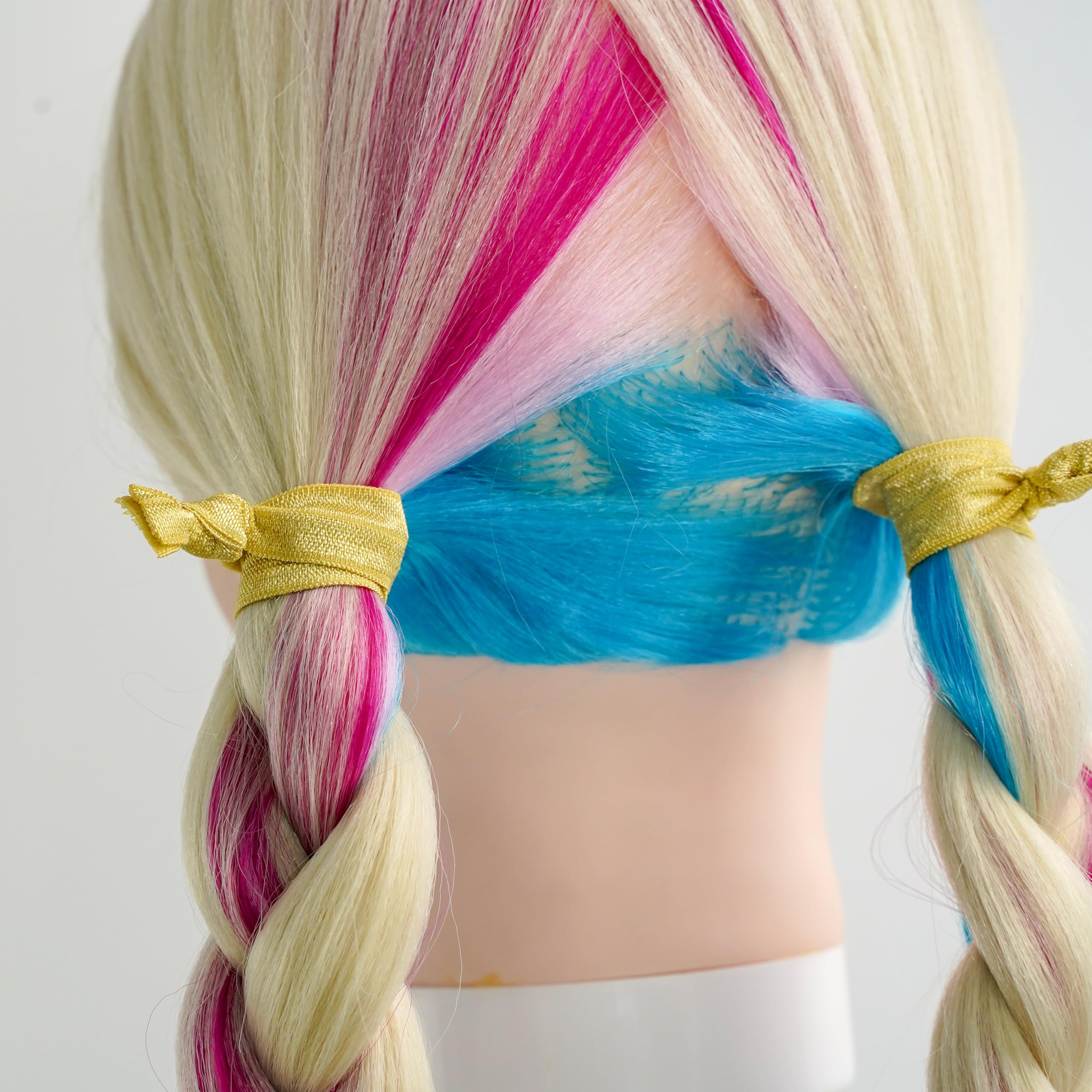 MEEDEE Gold Elastic Hair Ties Pack – 100 No-Crease Ponytail Holders