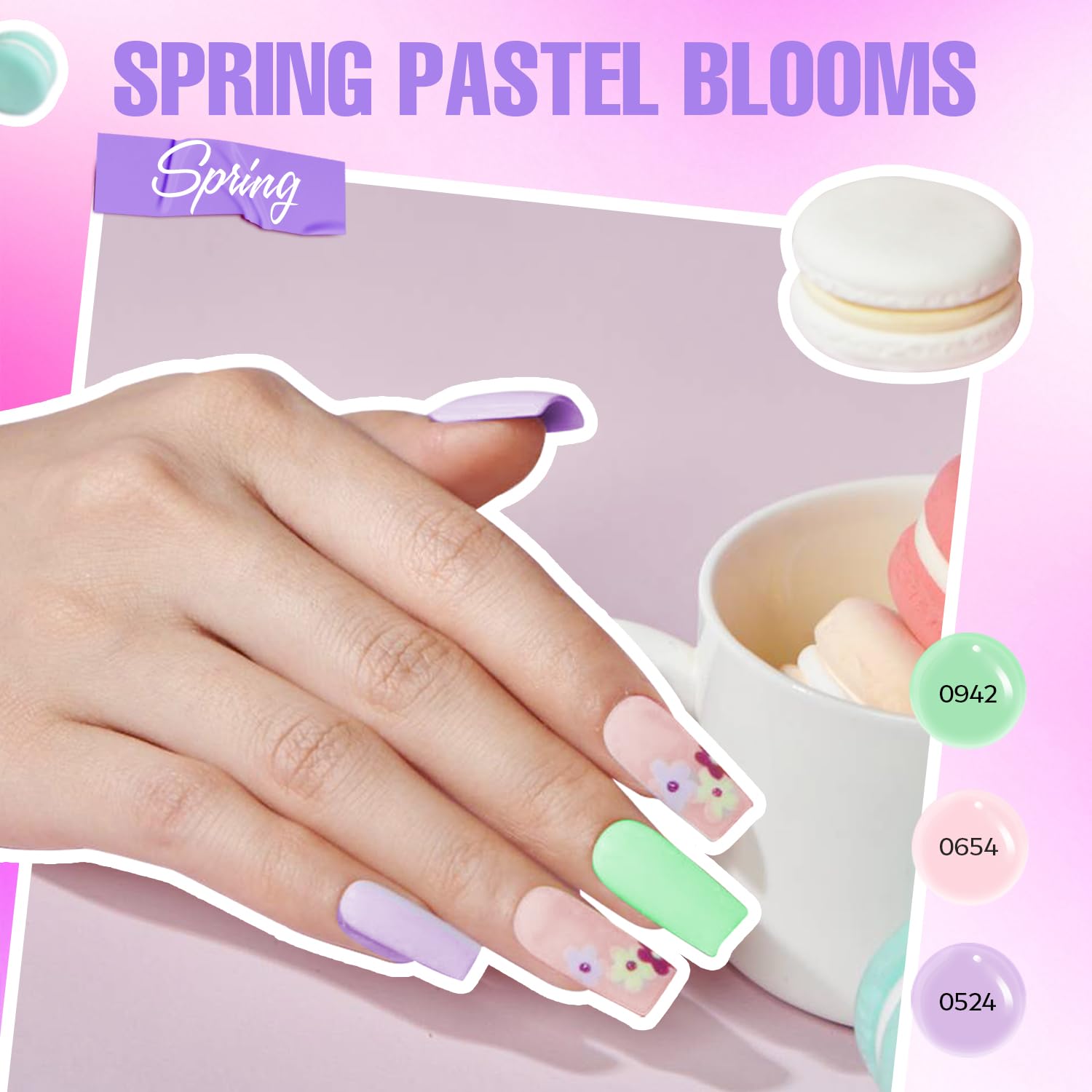MEFA Gel Nail Polish Kit with 72W LED Lamp – 32 Colors + Base & Top Coats