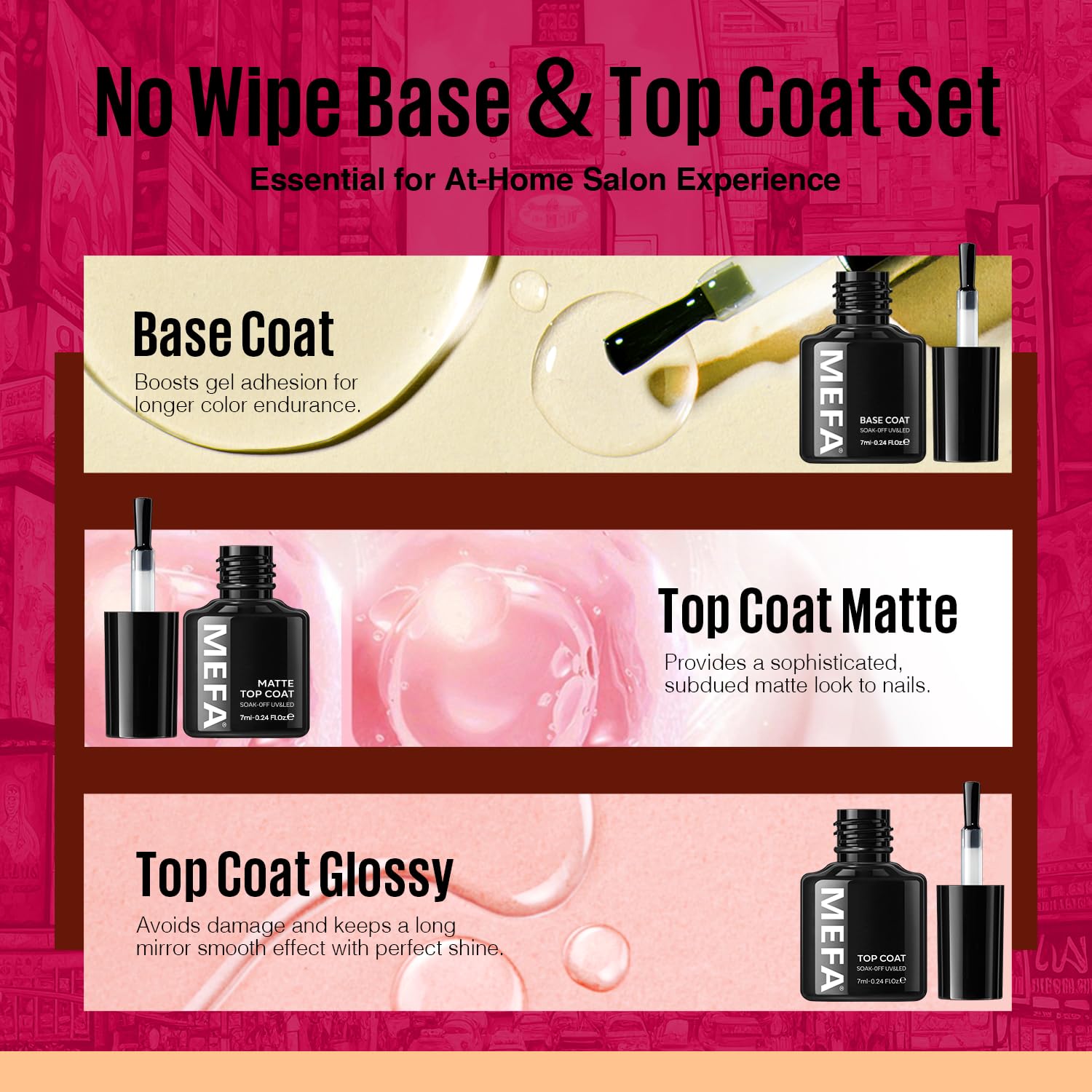 MEFA Fall Gel Nail Polish Set – 32 Colors, Long-Lasting DIY Salon Kit