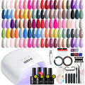 MEFA Gel Nail Polish Kit with UV Light – 32 Colors, 60-Piece Set for At-Home Manicures