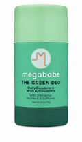 Megababe Daily Deodorant Green Deo – Aluminum-Free, All-Natural with Vitamin E & Safflower (2.6 oz)