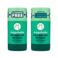 Megababe Daily Deodorant Green Deo – Aluminum-Free, All-Natural with Anti-Oxidants | Geranium & Lemon | 2.6 oz (Pack of 2)