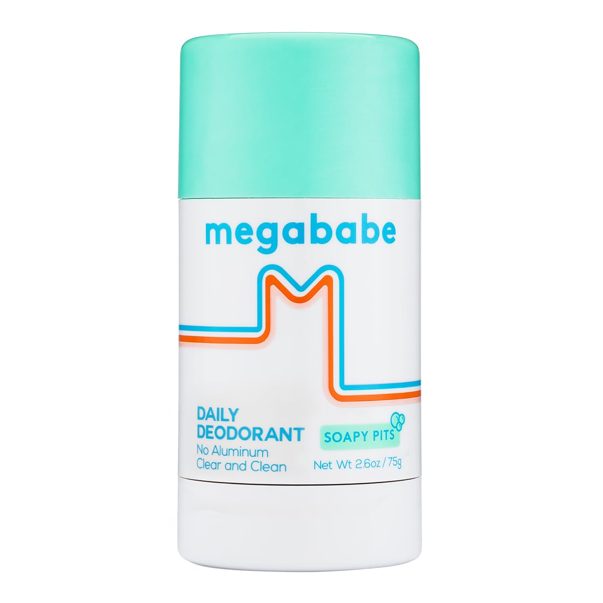 Megababe Daily Deodorant Soapy Pits – Aluminum-Free, Clear & Fresh