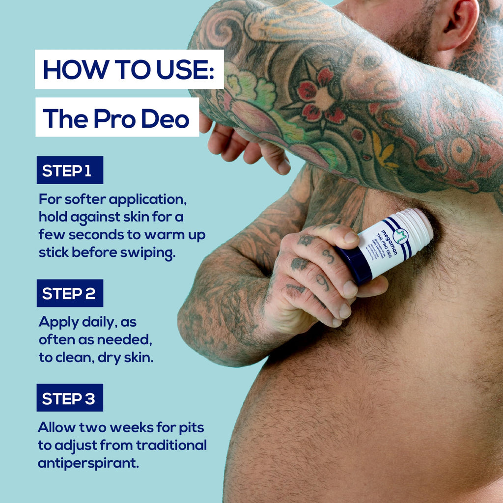Megaman Pro Deo – Aluminum-Free Deodorant with Citrus Woods Scent – 2.6 oz | Megababe