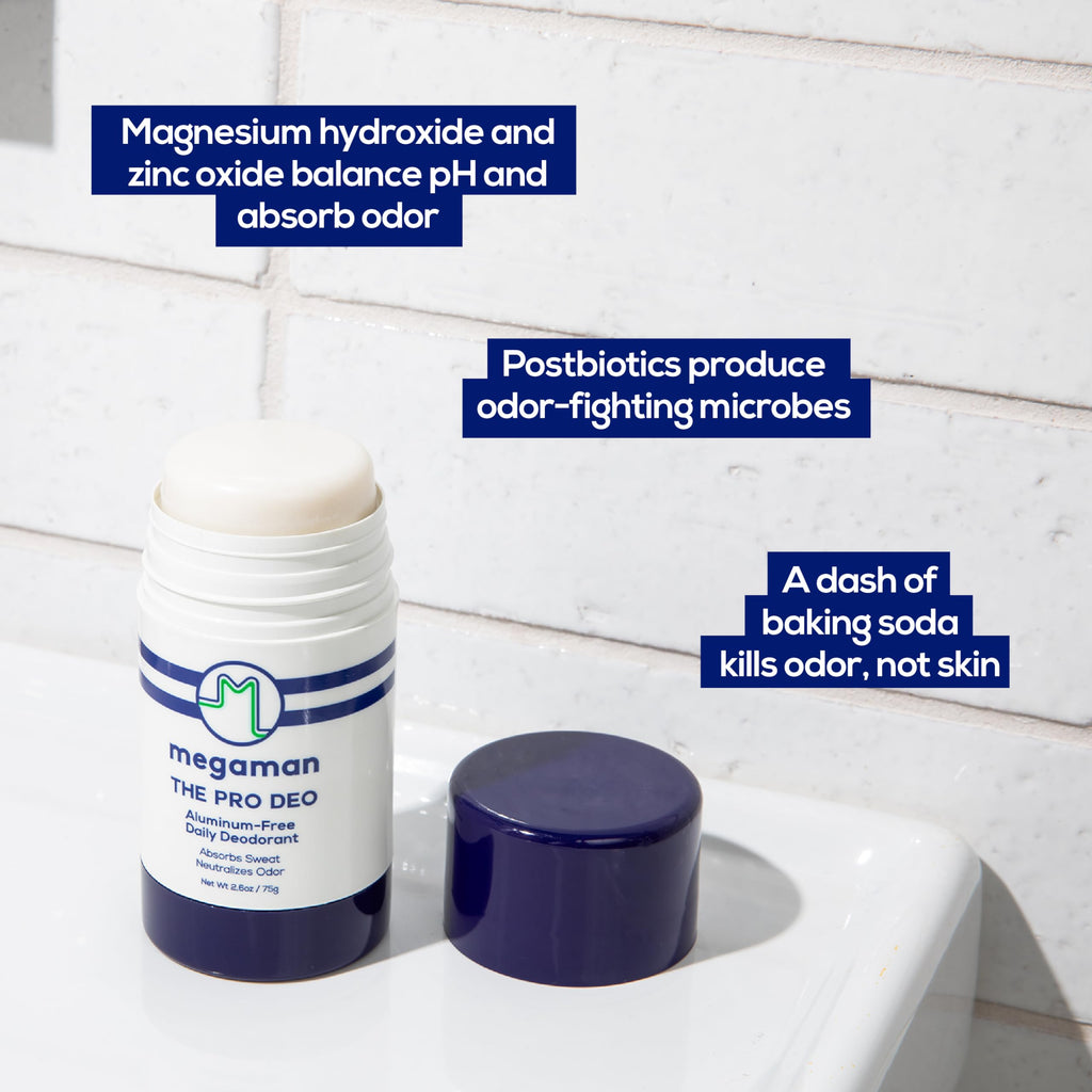 Megaman Pro Deo – Aluminum-Free Deodorant with Citrus Woods Scent – 2.6 oz | Megababe