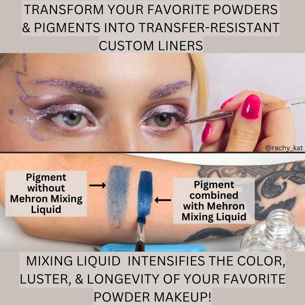 Mehron Makeup Mixing Liquid – Water-Resistant, Multi-Use Transformer (Clear, 4.5 fl oz) Pack of 2