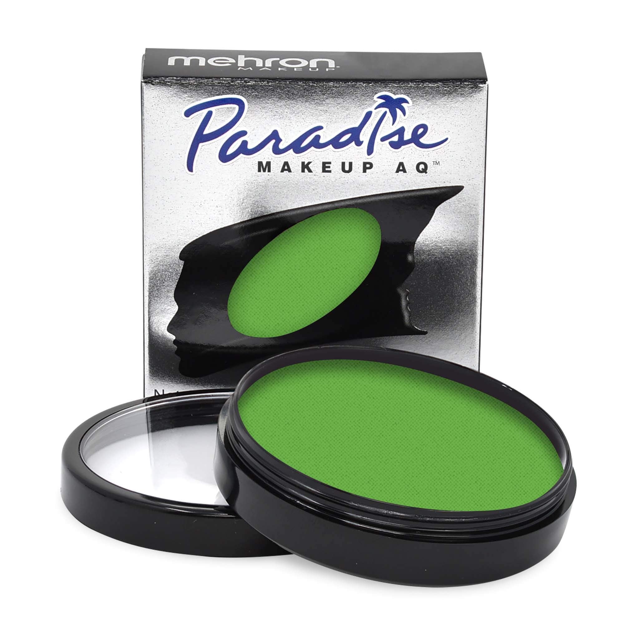 Mehron Paradise Makeup AQ Refill Light Green 1.4 oz — Water Activated Face & Body Paint for Stage & Cosplay