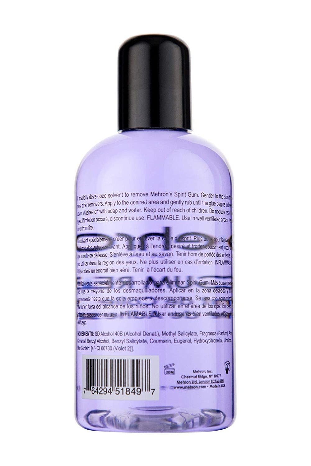 Mehron Spirit Gum Remover – SFX Makeup Adhesive Remover, 9 fl oz (266 ml) Pack of 2