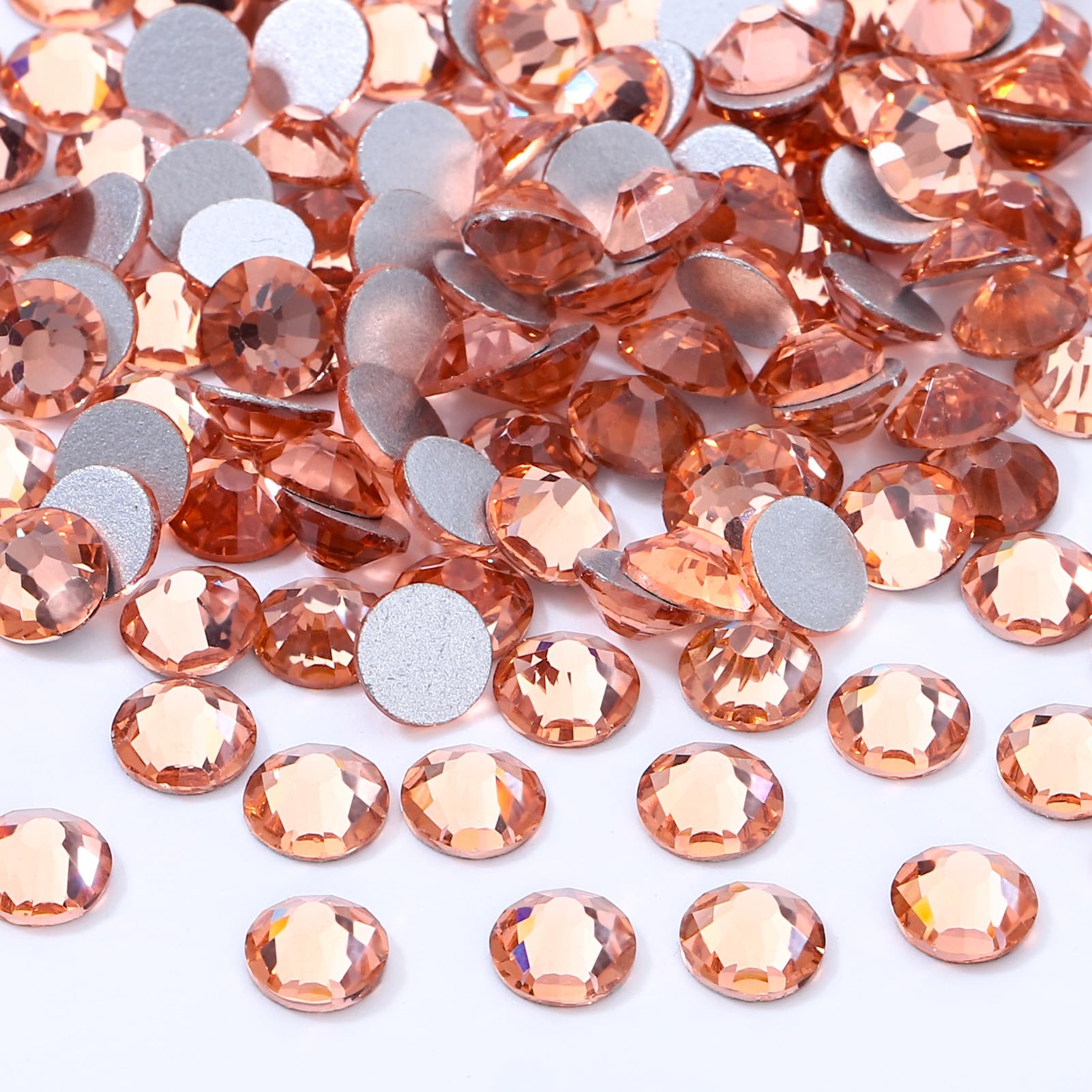 Meibite Champagne Flatback Rhinestones – SS16 3.8-4.0mm, 2880pcs for Nails & Crafts