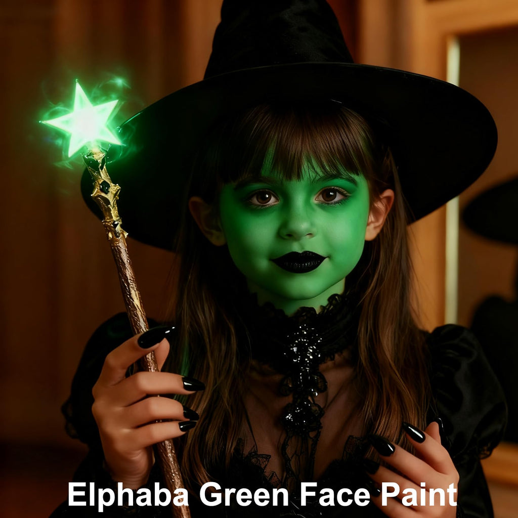 MEICOLY Green Witch Makeup Kit | SFX Halloween Set for Elphaba & Frankenstein