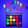 MEICOLY UV Blacklight Face Paint – 15 Neon Colors, Water-Based Glow Makeup