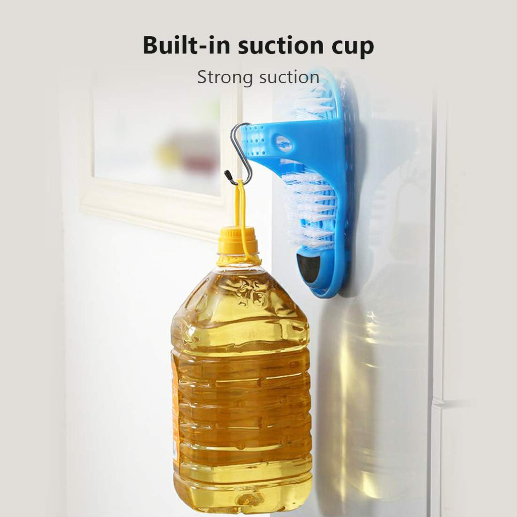 meidong Shower Foot Scrubber – Feet Cleaner with Dead Skin Remover File & Suction Cups