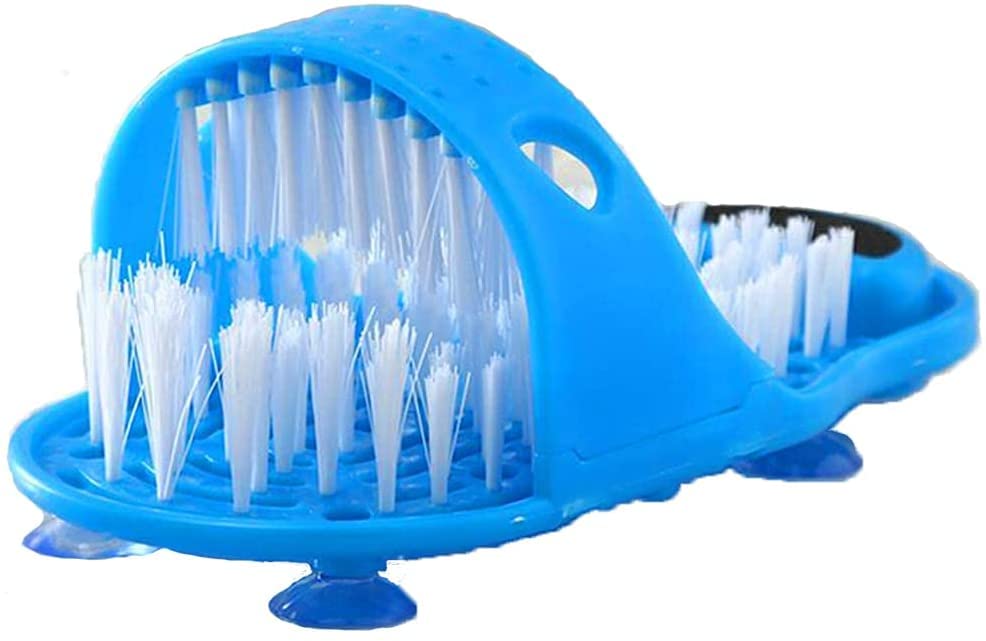 meidong Shower Foot Scrubber – Feet Cleaner with Dead Skin Remover File & Suction Cups
