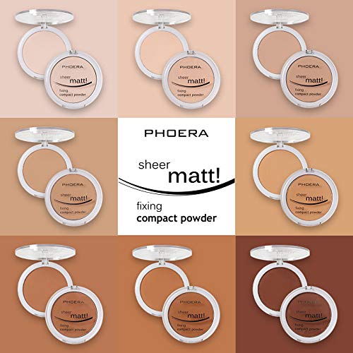 Meifen PHOERA Matte Face Powder 2-Pack (204 Buff Beige) – Oil Control, Brighten, Full Coverage