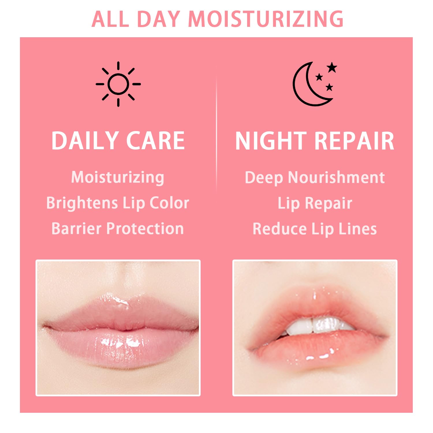 Meilury 3 Pcs Bee Lip Balm Honey Pot – Overnight Lip Mask Set (Honey, Strawberry, Watermelon)