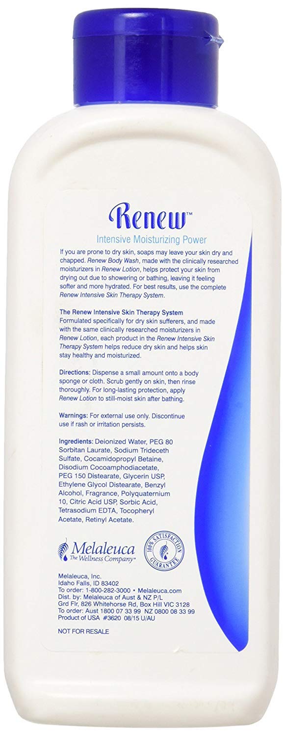 Melaleuca Renew Intensive Skin Therapy Body Wash 12oz (2 Pack) | Gentle Daily Cleansing