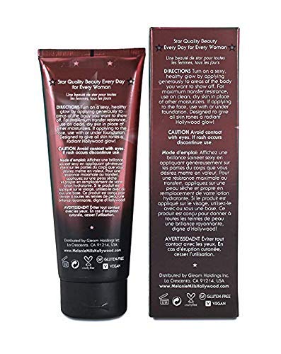 Melanie Mills Hollywood Gleam Body Radiance Rose Gold | All-In-One Makeup, Moisturizer & Glow for Face & Body (3.4 fl oz)