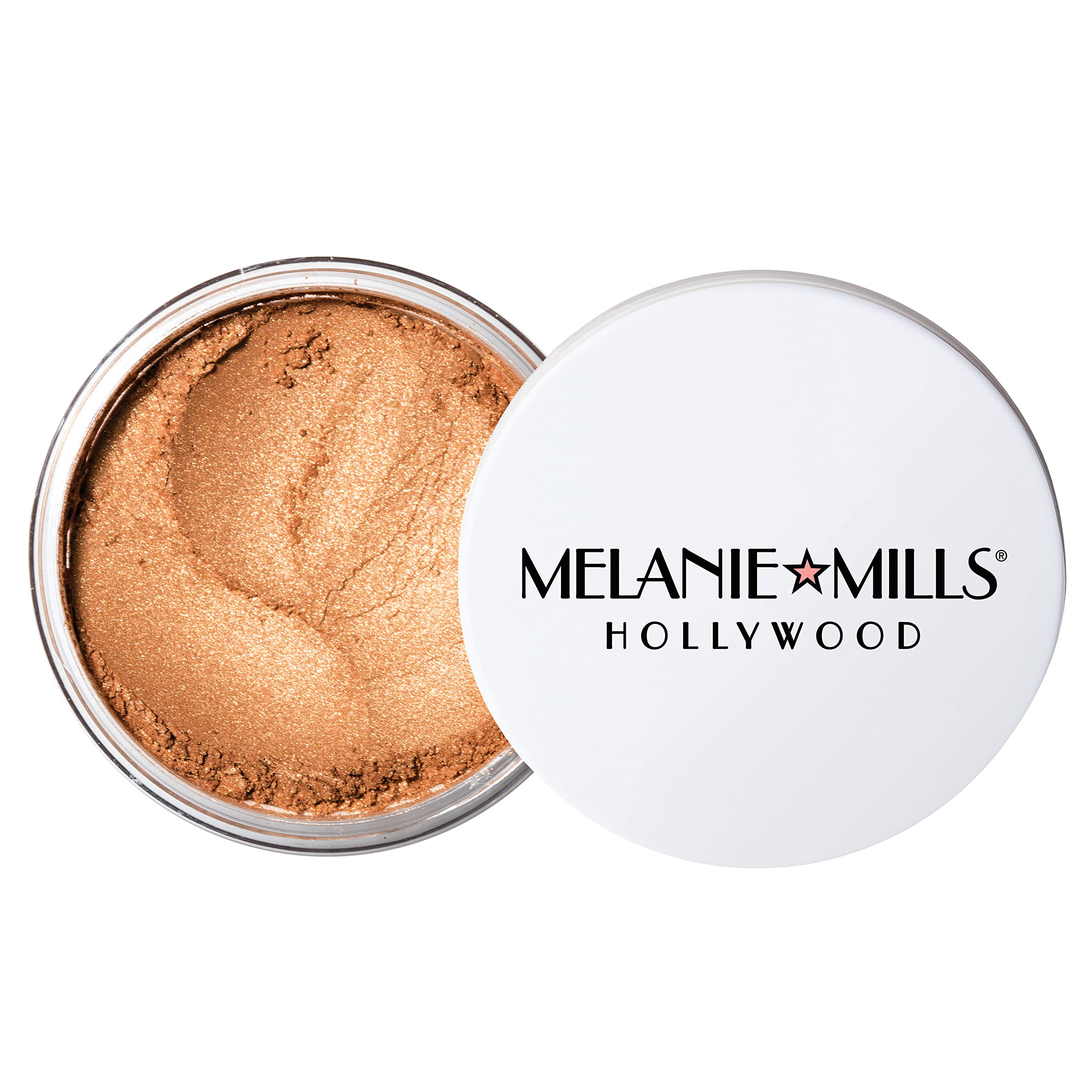 Melanie Mills Hollywood Gleam Radiant Dust Deep Gold Shimmer Loose Powder 8g